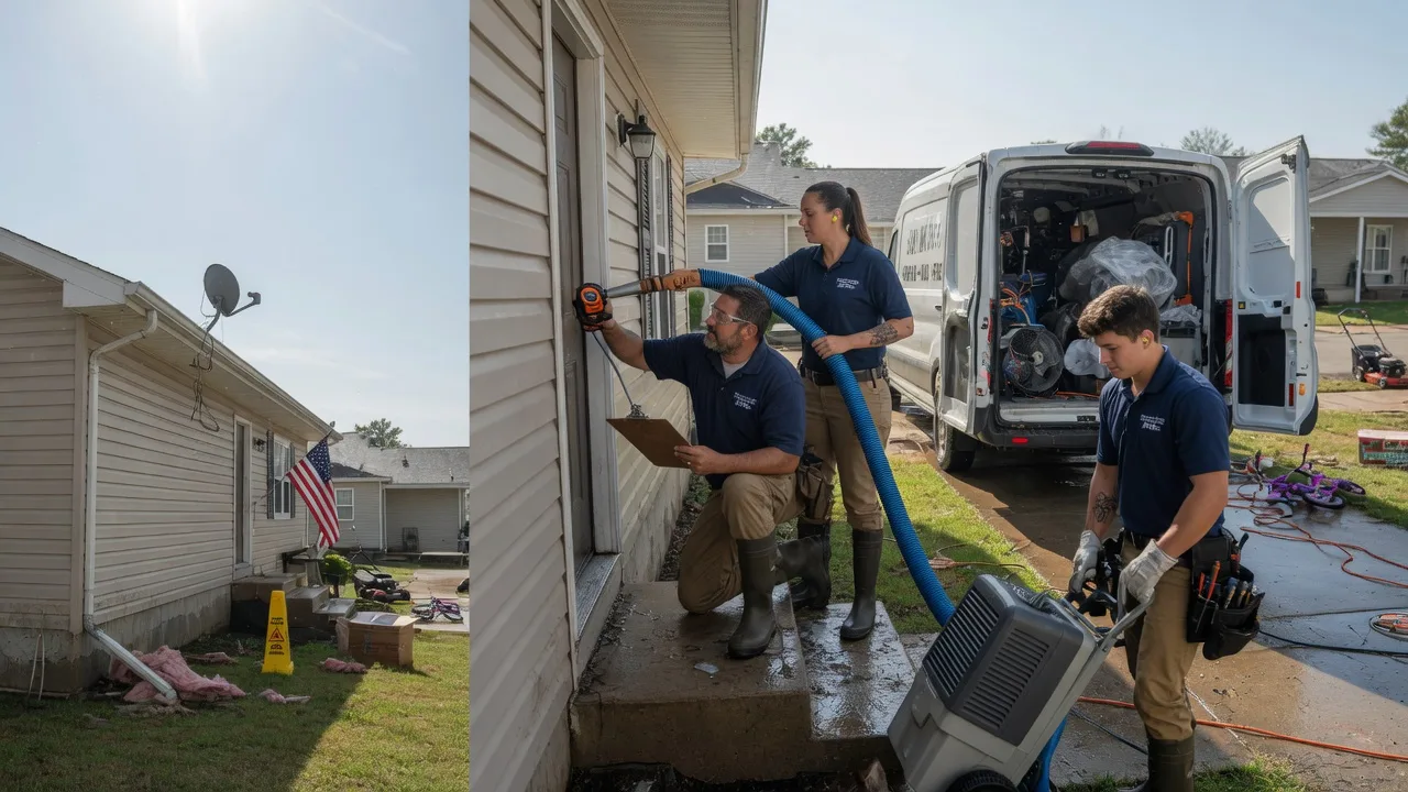Ceiling Water Damage Restoration in Evansville, IL near me